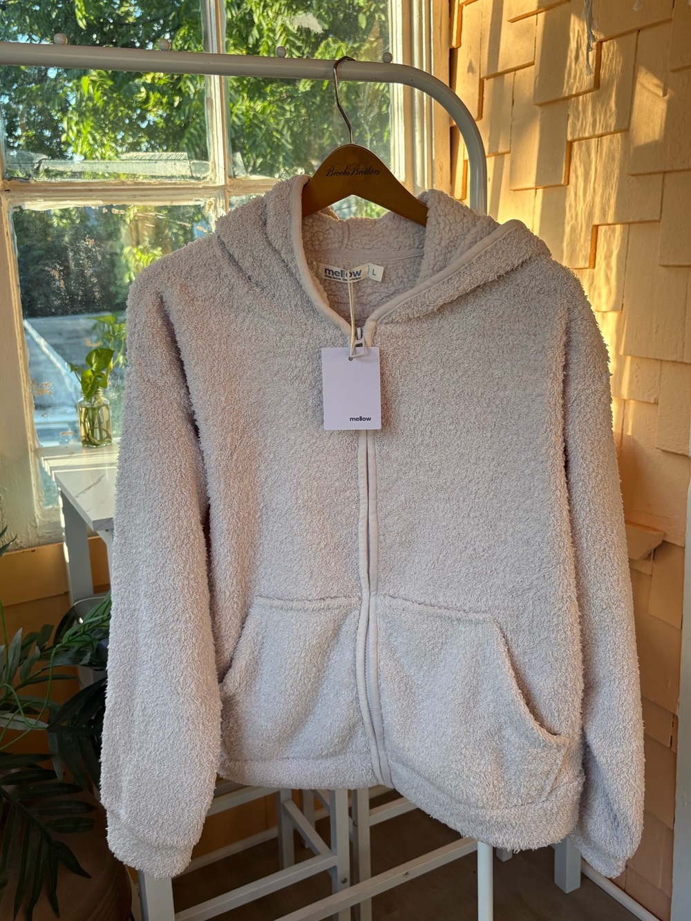 Mellow Sleep | Zip-Up Hoodie - Cloud Soft, Plush Cozy Loungewear in Lilac